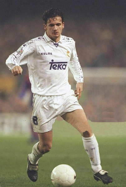 Kelme Real Madrid Trikot 8 Predrag Mijatović 1996/97 Teka Weiß CL Herren L