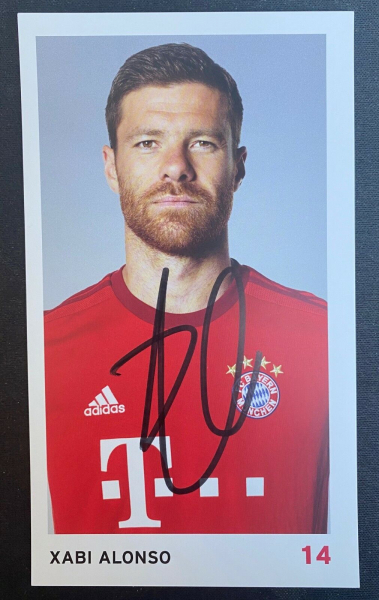 Adidas FC Bayern München Trikot 14 Xabi Alonso 2015/16 heim rot Herren XXL/2XL