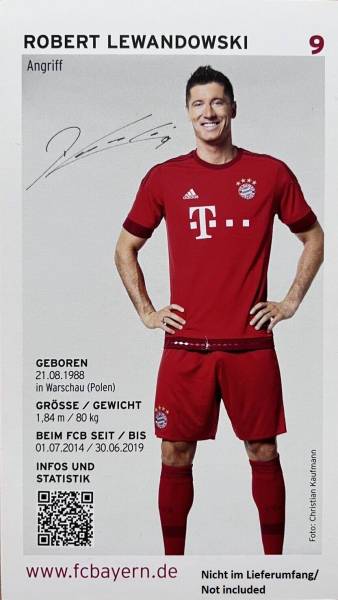 Adidas FC Bayern München Trikot 9 Robert Lewandowski 2015/16 heim rot Herren XXL/2XL
