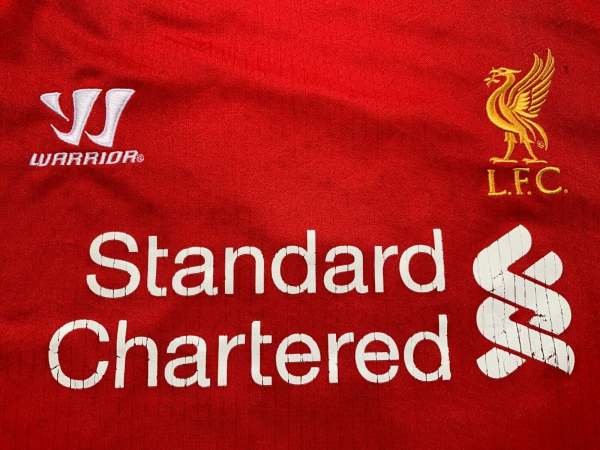 Warrior FC Liverpool Trikot 15 Daniel Sturridge 2014/15 heim rot Standard Chartered Herren XXL/2XL