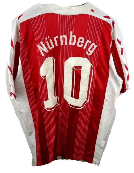 Puma 1.FC Nürnberg Trikot 1993/94 10 Hans Jörg Criens Trigema Matchworn heim rot herren L