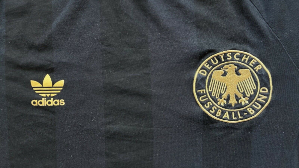 Adidas Originals Deutschland Trikot legenden Shirt 1974 schwarz langarm baumwolle DFB herren M