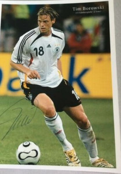 Adidas Germany jersey 18 Tim Borowski World Cup 2006 white home men's L