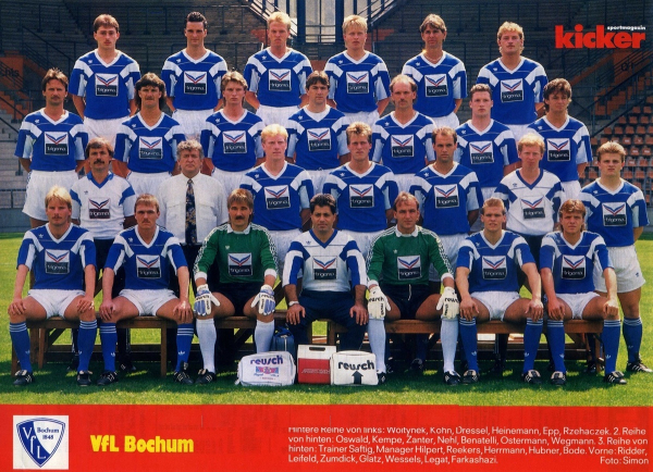 Adidas VfL Bochum Trikot 1990/91 Trigema Heim Blau Herren S