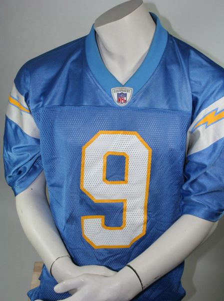 Reebok San Diego Chargers Trikot 9 Drew Brees 2002-04 NFL Blau Hellblau Herren M