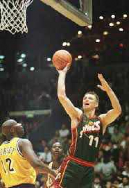 Champion Seattle Super Sonics Trikot 11 Detlef Schrempf NBA Home Herren M