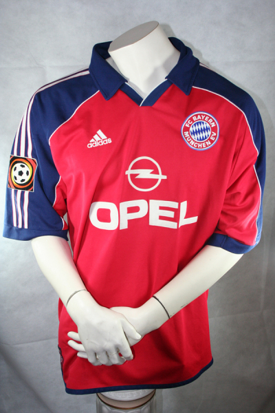 Adidas FC Bayern München Trikot 13 Paulo Sérgio 2000/01 Opel rot Heim Herren L oder XXL