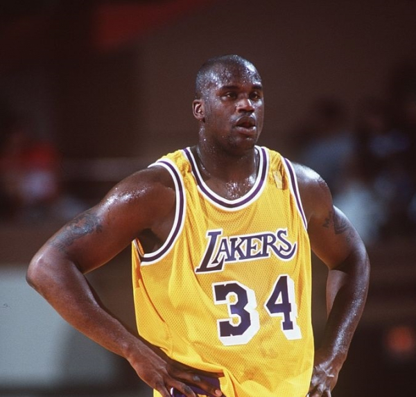 Champion L.A. Lakers Trikot 34 Shaq O'Neal Los Angelas Gelb NBA Herren M oder L