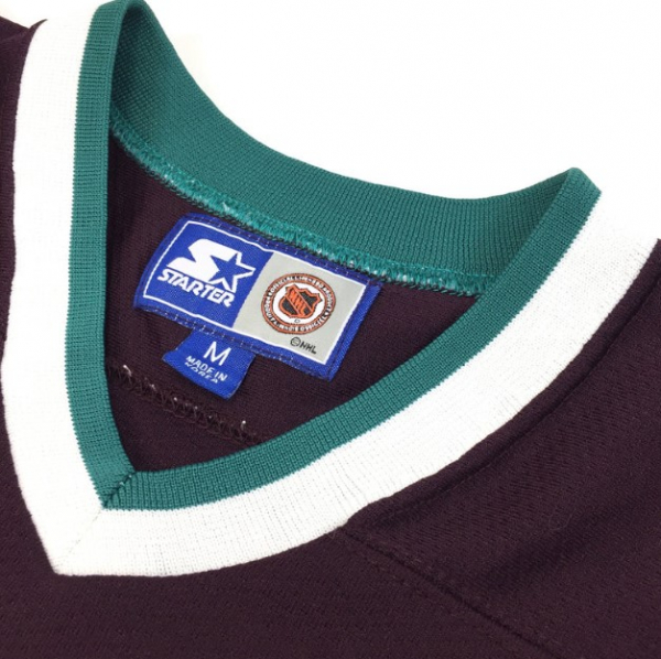 Starter Anaheim Mighty Ducks camiseta hockey sobre hielo NHL azul senor M o XL