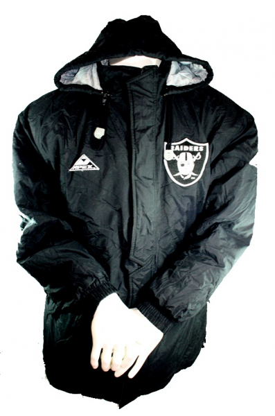 Pro Line Los Angeles Raiders Oakland jacket jersey black NFL men's L
