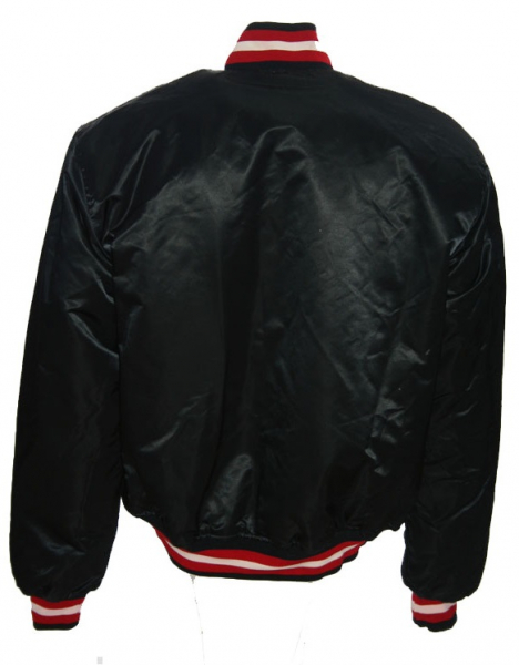 Starter Chicago Bulls College Jacke 23 Michael Jordan Trikot Schwarz Herren XL