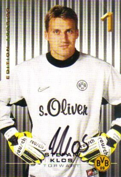 Nike Borussia Dortmund Torwart Trikot 1 Stefan Klos 1998/99 s.Oliver Herren S oder L