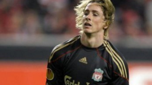 Adidas FC Liverpool camiseta 9 Fernando Torres 2009-10 negro senor XL