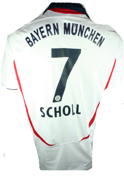 Adidas FC Bayern München Trikot 7 Mehmet Scholl 2006/07 Weiß Herren S-M = 176 cm oder XL