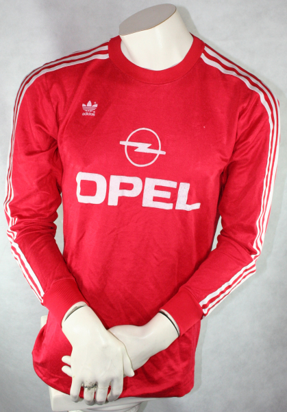 Adidas FC Bayern Munich jersey 11 Roland Wohlfarth / Alan McInally 1989/91 red home Opel men's M