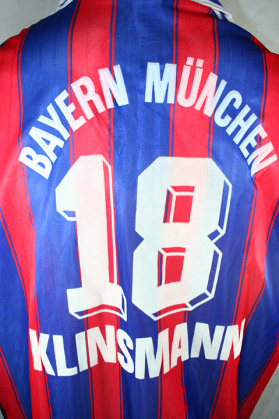 Adidas FC Bayern Munich camiseta 18 Jürgen Klinsmann 1995/96 nuevo Opel senor XXL