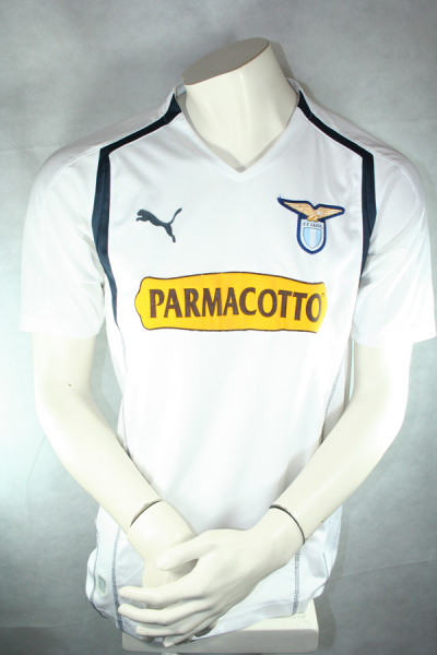 Puma Lazio Rom Trikot 2004/2005 Parmacotto Weiß Miroslav Klose - L