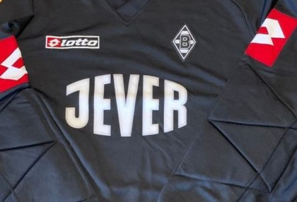 Lotto Borussia Mönchengladbach goal keeper jersey 1 Jörg Stiel BMG Jever black men's 140 cm - 152 cm