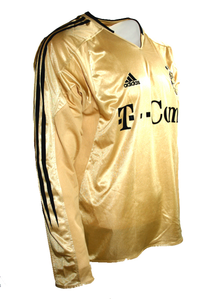 Adidas FC Bayern München Trikot 2002-04 Langarm Gold Herren L oder XL