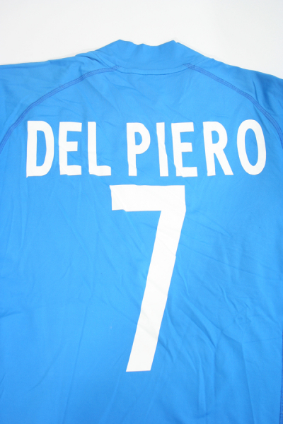 Kappa Italia camiseta 7 Alessandro Del Piero copa del mondo 2002 azul senor XL/XXL/2XL