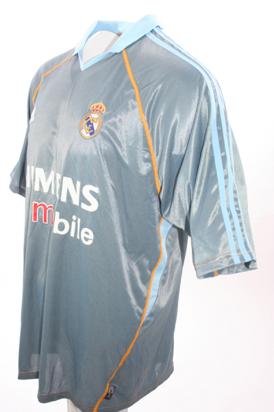 Adidas Real Madrid Trikot 5 Zinedine Zidane 2003/04 Away Grau Herren L