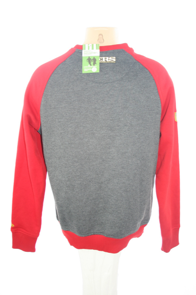 New Era San Francisco 49ers SF Sweatshirt Pullover Grau Rot NFL Herren S
