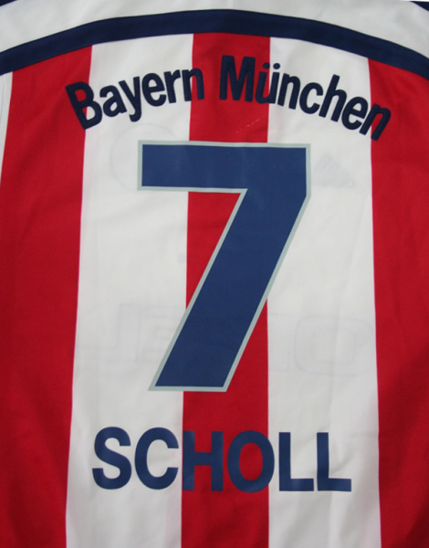 Adidas FC Bayern München Trikot 7 Mehmet Scholl 2000-2002 Weiß Rot Herren M oder XL