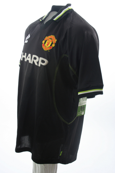 Umbro Manchester United camiseta 7 David Beckham 1998/99 Sharp negro señor L o XL