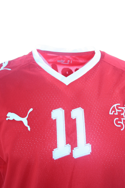 Puma Switzerland jersey 11 Marco Streller Euro 2008 home red SFV ASF men's M or L