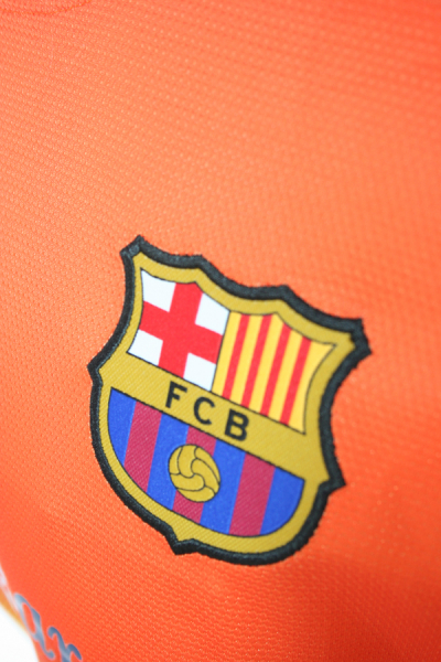 Nike FC Barcelona camiseta 10 Lionel Messi 2012/13 Qatar naranja señor M o L