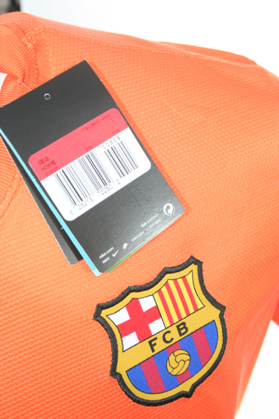 Nike FC Barcelona Trikot 10 Lionel Messi 2012/13 Qatar Auswärts Neu Orange Herren L