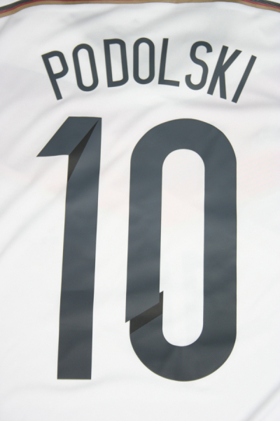 Adidas Deutschland Trikot 10 Lukas Podolski WM 2014 DFB NEU heim weiß Herren XL