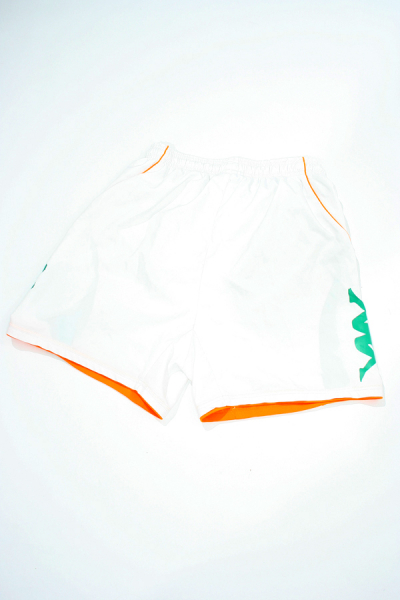 Kappa SV Werder Bremen Trikothose Hose shorts 2007/08 citibank weiß grün Herren L