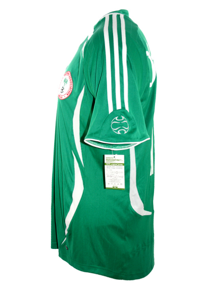 Adidas Nigeria Trikot 10 Jay Jay Okocha WM 2006 Grün Heim Herren S, L oder XL