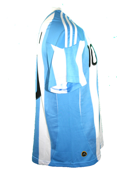 Adidas Argentinien Trikot 10 Lionel Messi WM 2010 heim weiß blau Herren M