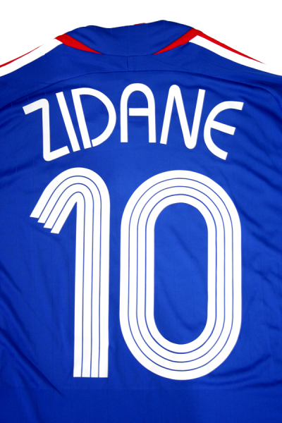 Adidas Frankreich Trikot 10 Zinedine Zidane WM 2006 Heim Blau Herren S (B-Ware)