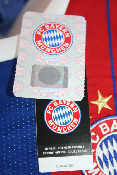 Adidas FC Bayern München Trikot 21 Philipp Lahm 2014/15 langarm heim neu blau rot gestreift Herren M