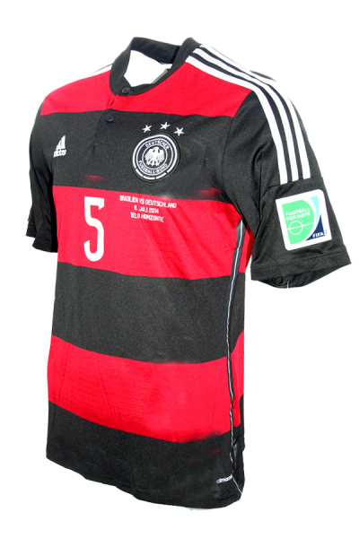 Adidas Deutschland Trikot 5 Mats Hummels 2014 Away DFB Patches Herren S oder L