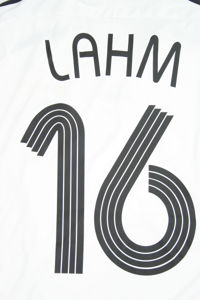 Adidas Germany DfB jersey 16 Philipp Lahm 2006 World Cup home white signatured men's L