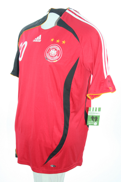 Adidas Germany Jersey 20 Lukas Podolski World cup 2006 Red/Black men's XXL