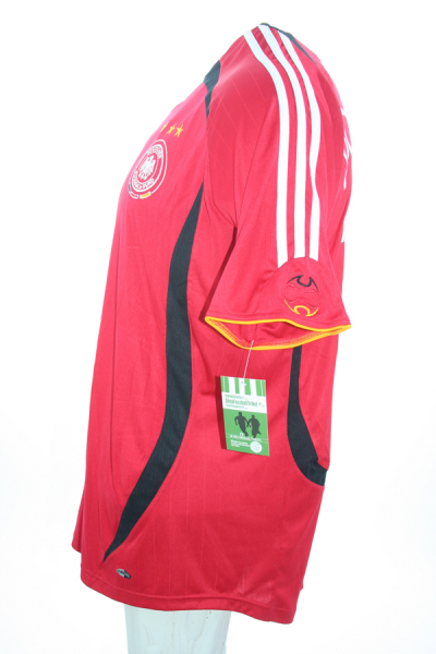 Adidas Germany Jersey 20 Lukas Podolski World cup 2006 Red/Black men's XXL