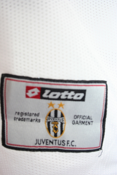 Lotto Juventus Turin jersey 10 Del Piero 2002/03 Fastweb white home men's L