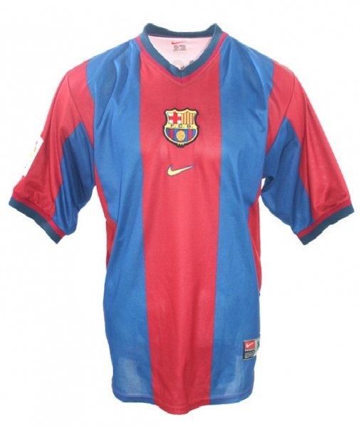 Nike FC Barcelona Trikot 7 Luis Figo 1998/99 Heim Herren XL