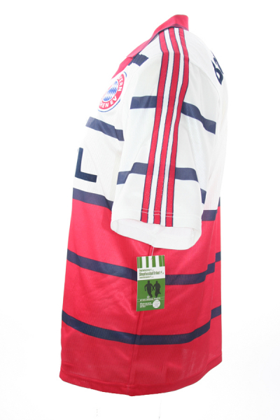 Adidas FC Bayern Munich jersey + shorts 1998/99 Opel white men's XS  kids 164 cm