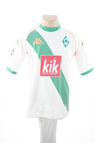 Kappa SV Werder Bremen Trikot 25 Ismael 2004/05 Kik Weiß Herren M