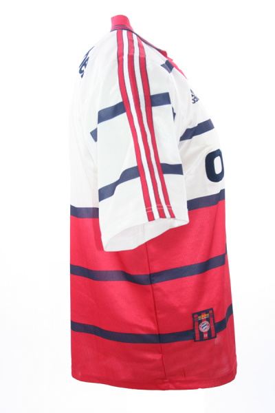 Adidas FC Bayern Munich jersey + shorts 1998/99 Opel white men's XS  kids 164 cm