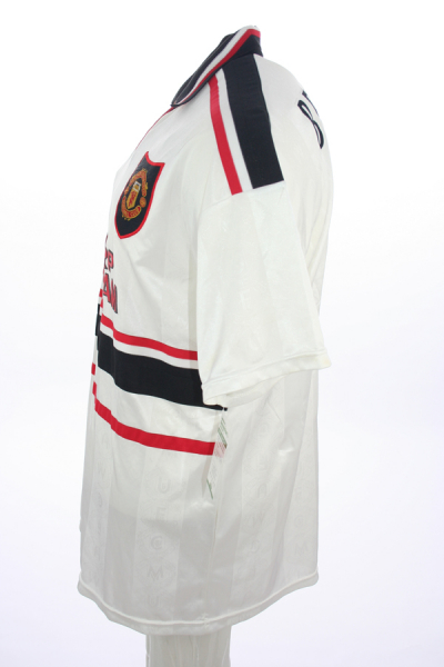 Umbro Manchester United Trikot 7 David Beckham 1997/98 Weiß Sharp Herren XL