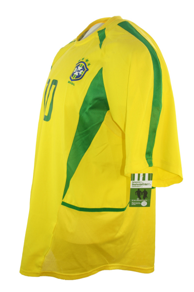 Nike Brasilien Trikot 10 Rivaldo 2002 WM Weltmeister Heim Gelb Herren XL