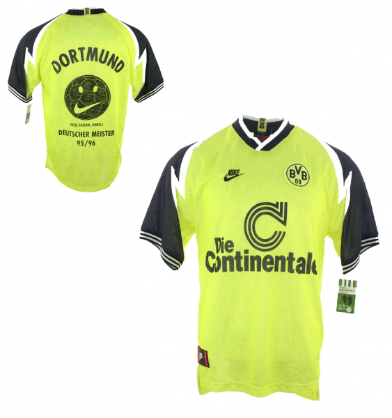 Nike Borussia Dortmund Trikot 1995/96 BVB kurzarm Meister Geile Saison Jungs Herren XL