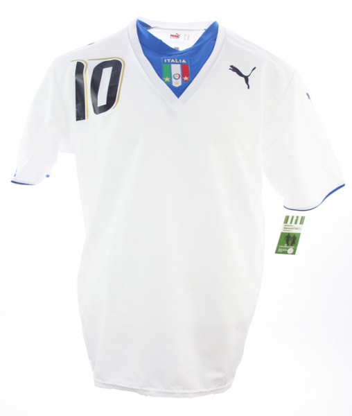 Puma Italien Trikot 10 Francesco Totti WM 2006 Weltmeister Italia weiß Herren XL